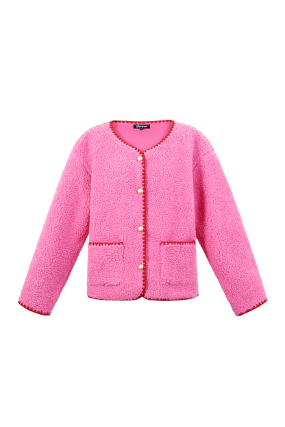 Woven Polyester Fiber Women's Jacket Casual Fall/Winter Color Clash
