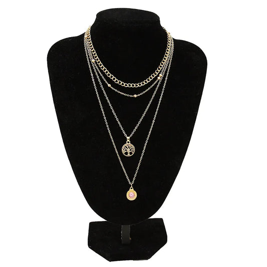 Gold and Sterling Silver Clavicle Chain