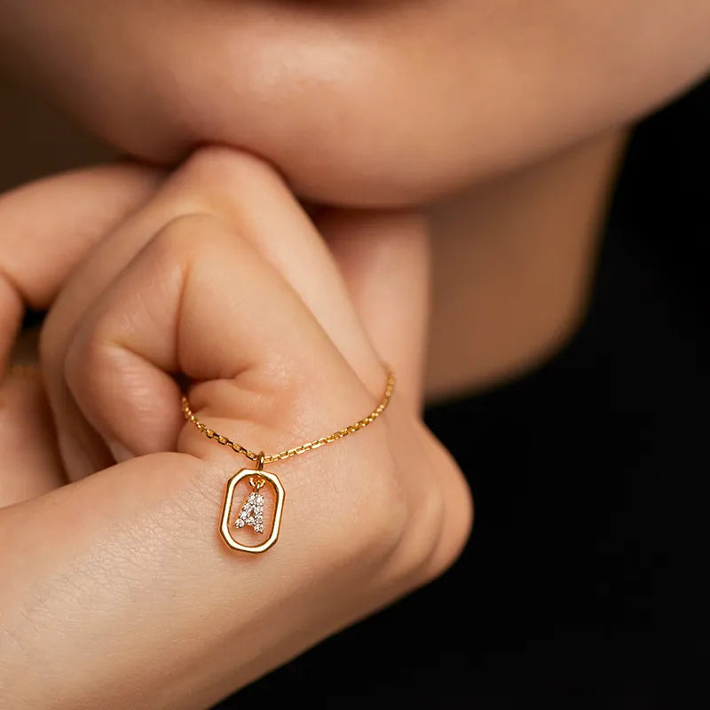 Gold and Diamond Chain with Custom Lettering