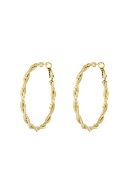 Twisted hoop earrings M